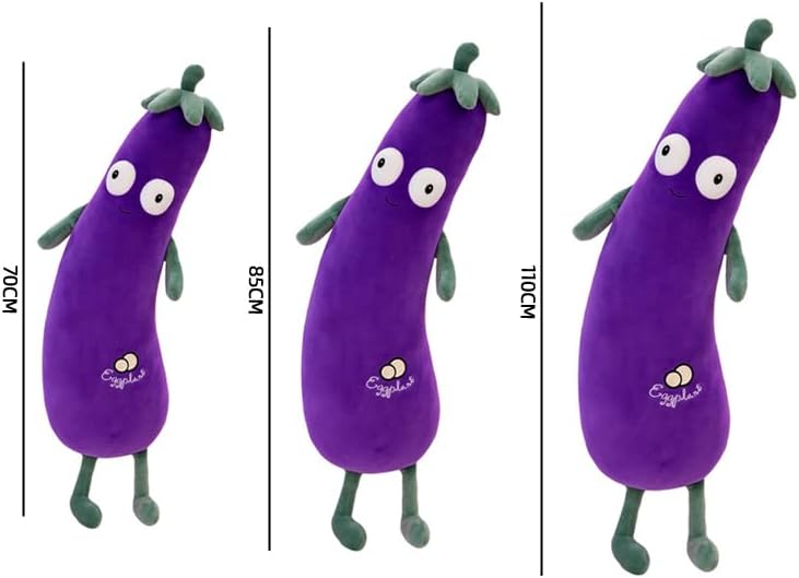 抱き枕 ぬいぐるみ 添い寝枕 全身枕 ナス 110CM