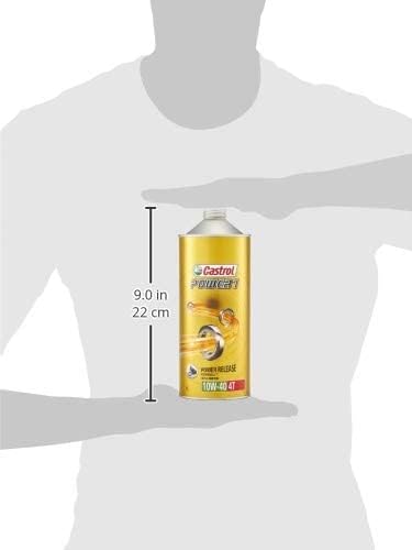 Castrol(カストロール) エンジンオイル POWER1 4T 10W-40 MA2 1L 二輪車4サイクルエンジン用 部分合成油