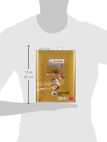 Castrol(カストロール) エンジンオイル POWER1 4T 10W-40 MA2 1L 二輪車4サイクルエンジン用 部分合成油