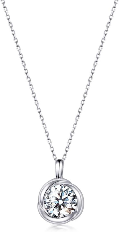 [Free bird] ネックレス レディース ピアス セット 「バラのキッス」 最高級 ジルコニア シルバー ペンダント 金属アレルギー対応 アクセサリー 一粒ジュエリー 誕生日 記念日 母の日のプレゼント