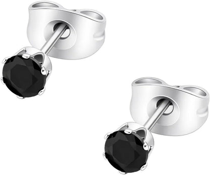 HSP ピアス サージカルステンレス 金属アレルギー対応 3mmジュエル ラウンドCZ シンプル キュービックジルコニア 1ペア クリスタル メンズ レディース