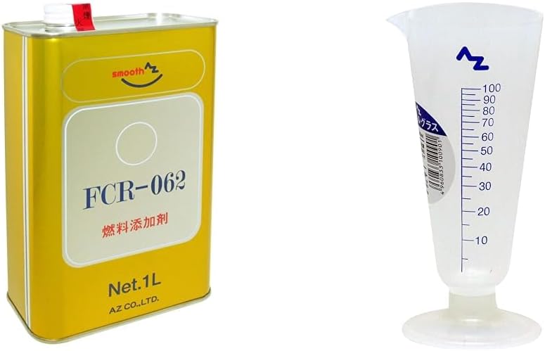 【セット買い】AZ(エーゼット) 燃料添加剤 1L FCR-062 ガソリン添加剤 ディーゼル添加剤 【自動車40から60Lの場合 約6～7回分】FP101 + AZ(エーゼット) メートルグラス 100ml B100