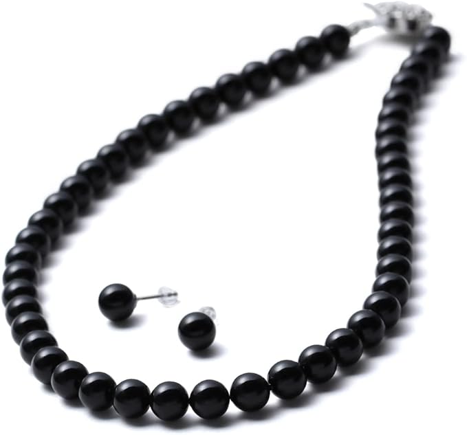 [VOTRE COUTURE] パールネックレス ピアス イヤリング セット 8mm 国産 真珠 冠婚葬祭 39cm 42cm 45cm ブランド10年保証