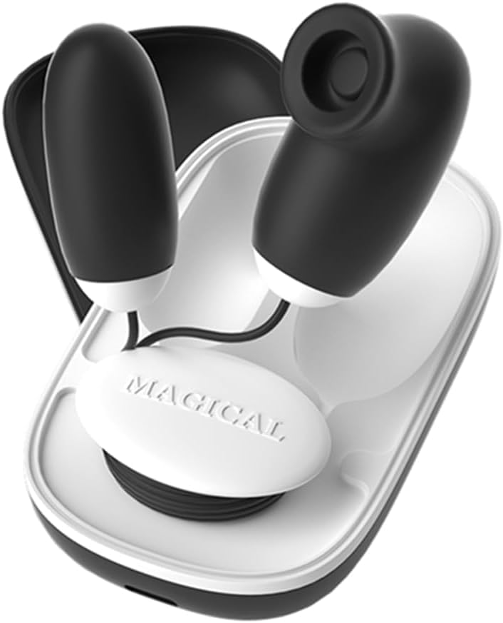 【可愛さNO.1】吸引ローター 女性用│12種激震×12種吸引・一台二役 小型電マ バイブ 磁気収納ボックス付【秘密厳守で配送】