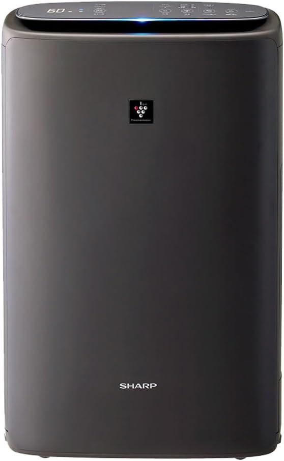 シャープ 加湿 空気清浄機 KI-TS50-W プラズマクラスター 25000 浮遊 ・ 付着 ウィルス 花粉 空気浄化 静音 薄型スリム 加湿 600mL/h