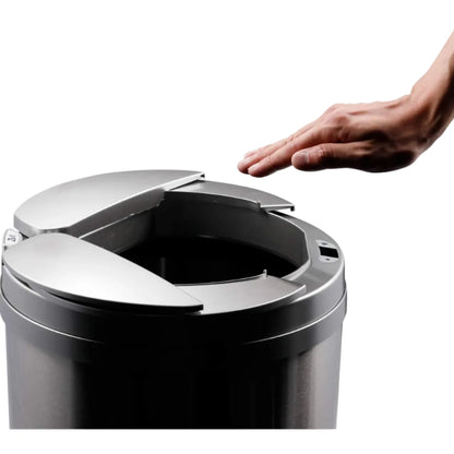 【ひらけ、ゴミ箱】ZitA CIRCLE ジータ サークル ゴミ箱 おしゃれ 45リットル 30リットル ダストボックス 自動 センサー (ホワイト)
