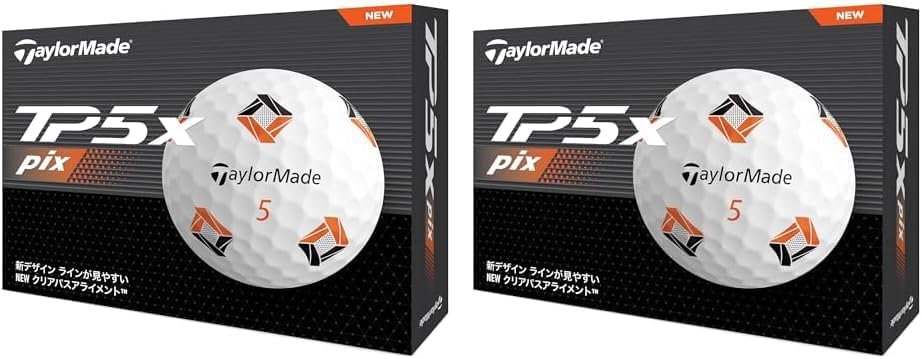 テーラーメイド(TAYLOR MADE) TMJ24 TP5/TP5 pix/TP5x/TP5x pix JPN 12個入り ゴルフボール 2024年モデル