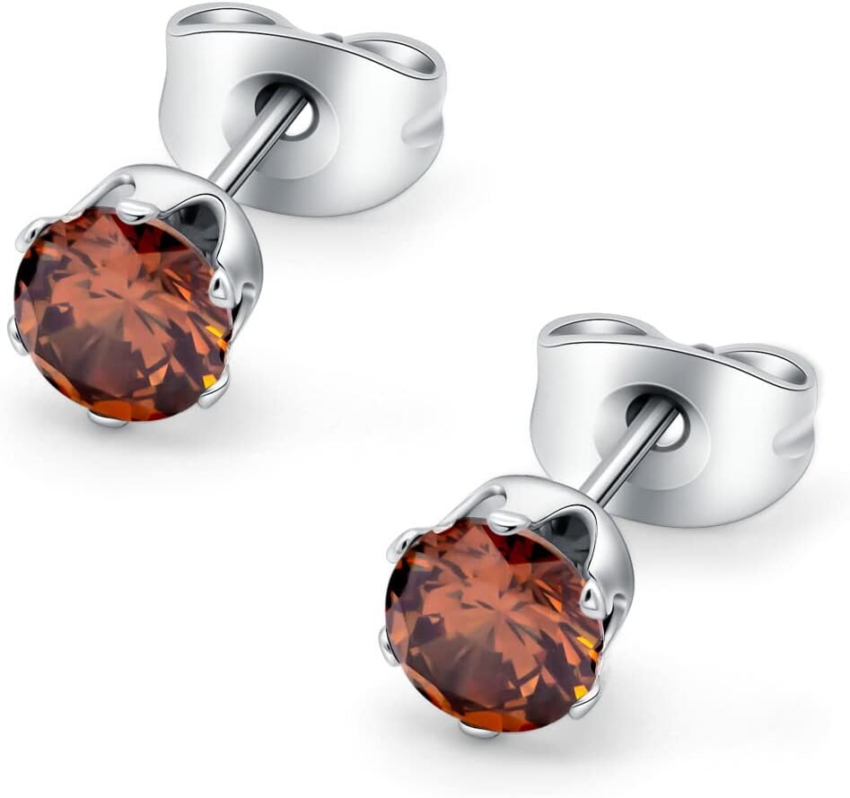 HSP ピアス サージカルステンレス 金属アレルギー対応 3mmジュエル ラウンドCZ シンプル キュービックジルコニア 1ペア クリスタル メンズ レディース