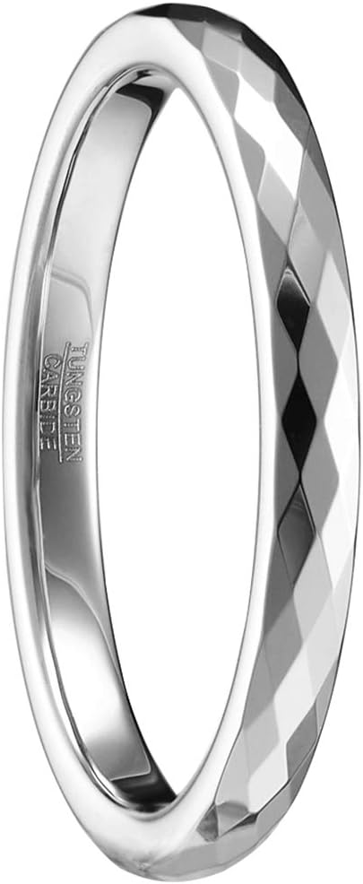 083基地 リング メンズ 指輪 タングステン 多面カット キラキラ 金属アレルギーフリー 横幅4mm 真空メッキ アクセサリー プレゼント 真空メッキ