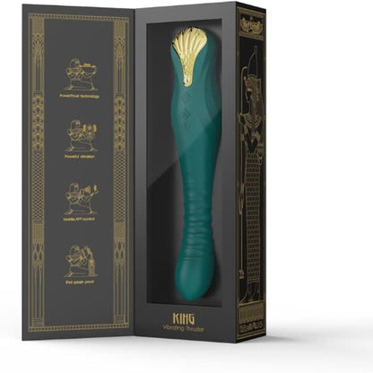 ZALO キング 超強力遠隔操作 ピストンバイブレーター Gスポット攻め 乳首責め 潮吹き 静音 防水 USB充電【女性用】人気 大人のおもちゃ