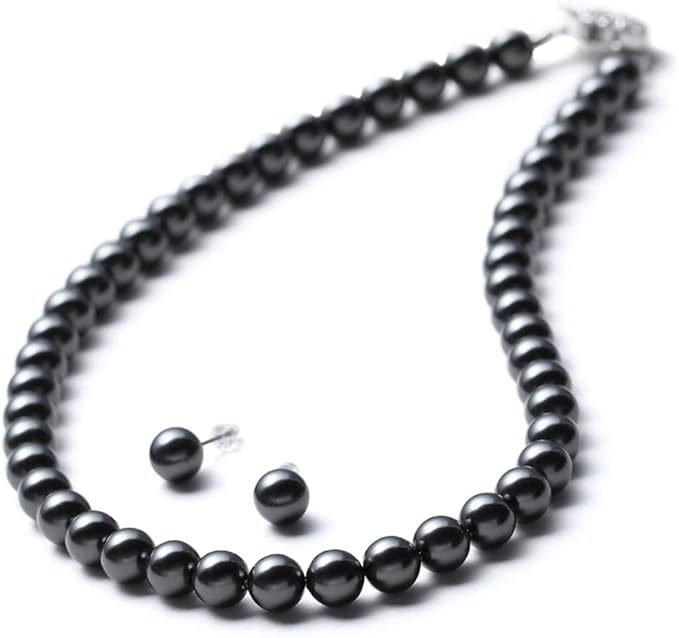 [VOTRE COUTURE] パールネックレス ピアス イヤリング セット 8mm 国産 真珠 冠婚葬祭 39cm 42cm 45cm ブランド10年保証