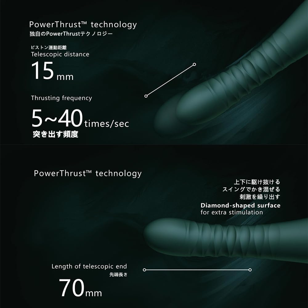ZALO キング 超強力遠隔操作 ピストンバイブレーター Gスポット攻め 乳首責め 潮吹き 静音 防水 USB充電【女性用】人気 大人のおもちゃ