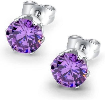 HSP ピアス サージカルステンレス 金属アレルギー対応 3mmジュエル ラウンドCZ シンプル キュービックジルコニア 1ペア クリスタル メンズ レディース