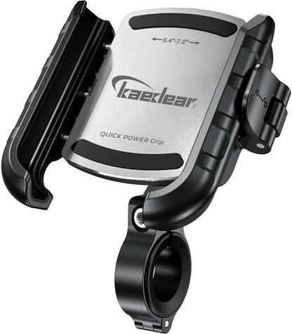 Kaedear(カエディア) バイク スマホホルダー 携帯ホルダー バイク用スマホホルダー 振動吸収 マウント 一体構造 レバー操作 クイックパワーグリップ/特許 Airマウント KDR-M8SPJ (ブラック)