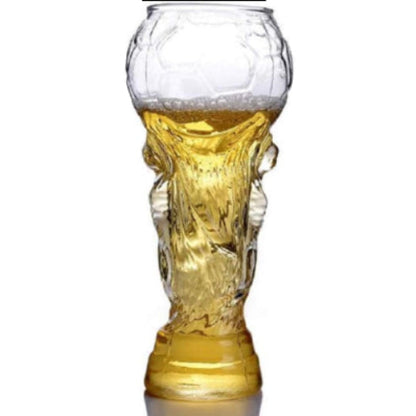 【morningplace】 ビール グラス サッカー ワールドカップ風 ユニーク デザイン お洒落 450ml (1個)
