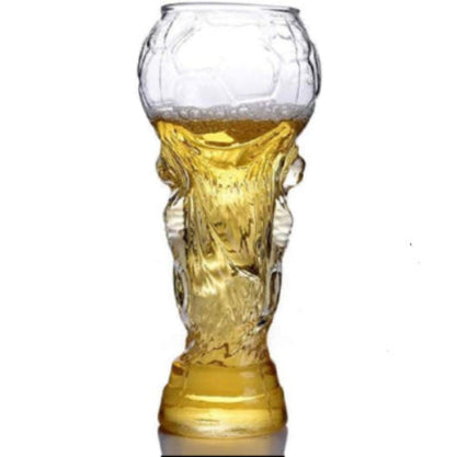 【morningplace】 ビール グラス サッカー ワールドカップ風 ユニーク デザイン お洒落 450ml (1個)