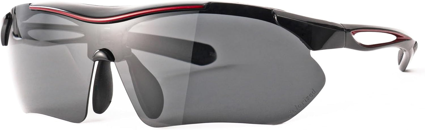 エーフィットスポーツサングラス 超軽量モデル アジアンフィット UVカット ケースセット AF-7001