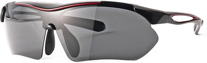 エーフィットスポーツサングラス 超軽量モデル アジアンフィット UVカット ケースセット AF-7001