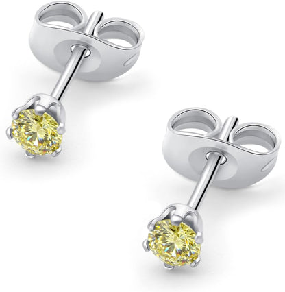 HSP ピアス サージカルステンレス 金属アレルギー対応 3mmジュエル ラウンドCZ シンプル キュービックジルコニア 1ペア クリスタル メンズ レディース