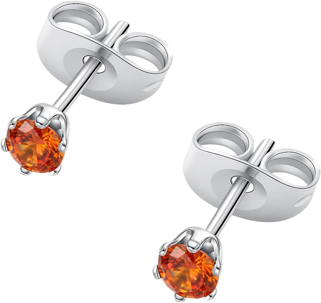 HSP ピアス サージカルステンレス 金属アレルギー対応 3mmジュエル ラウンドCZ シンプル キュービックジルコニア 1ペア クリスタル メンズ レディース