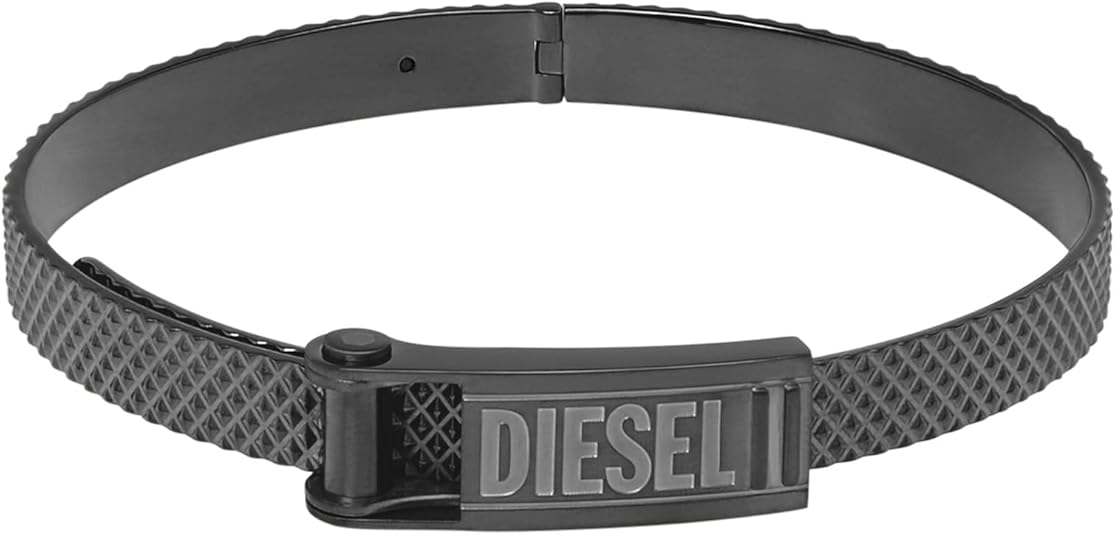 Diesel オールジェンダー ステンレススチールブレスレット, One Size, 金属, 宝石なし