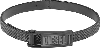 Diesel オールジェンダー ステンレススチールブレスレット, One Size, 金属, 宝石なし
