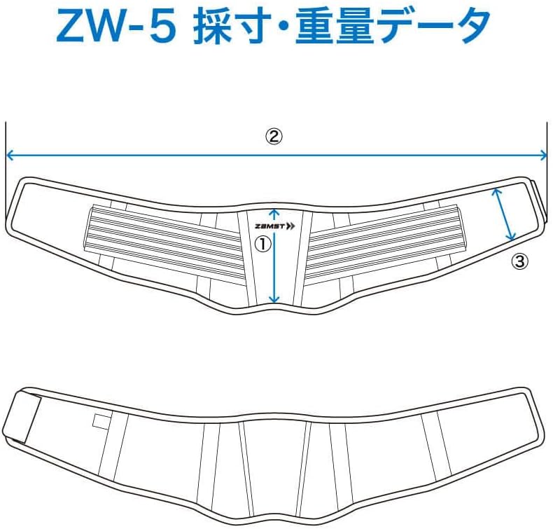 ザムスト（ZAMST）動きやすさと固定力を兼ね備えた 腰サポーター ZWシリーズ  男女兼用・簡単着脱・圧迫力調節可能・高通気性
