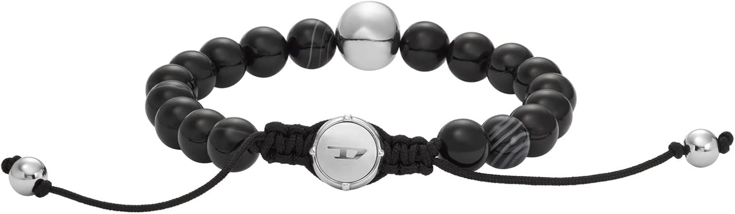 Diesel オールジェンダー ステンレススチールブレスレット, One Size, 金属, 宝石なし