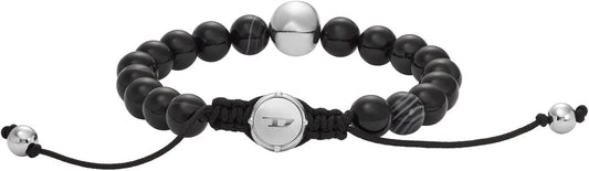 Diesel オールジェンダー ステンレススチールブレスレット, One Size, 金属, 宝石なし