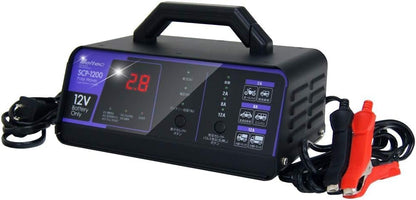 メルテック(meltec) 全自動パルスバッテリー充電器 (ファミリーバイク/オートバイ) 12V専用 MeltecPlus 定格0.75A バッテリー診断機能付 維持充電(トリクル充電)方式 長期保証3年 MP-200