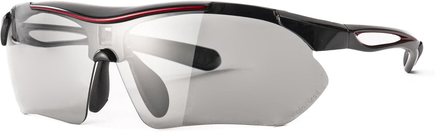 エーフィットスポーツサングラス 超軽量モデル アジアンフィット UVカット ケースセット AF-7001