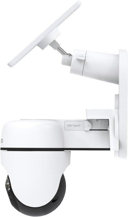 Tapo(タポ) 防犯カメラ 屋外 ソーラー 見守りカメラ スマホ対応 太陽光パネル付 2K 300万画素 360°パン/チルト AI検知 フルカラー IP65 防水防塵 双方向通話 Alexa/Google対応 TP-Link TC90 KIT