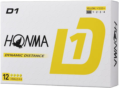 ホンマ(HONMA) 1ダース(12球入) ゴルフ 公認球 D1 Ball 2024