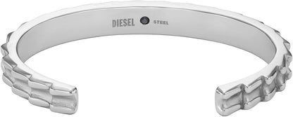 Diesel オールジェンダー ステンレススチールブレスレット, One Size, 金属, 宝石なし