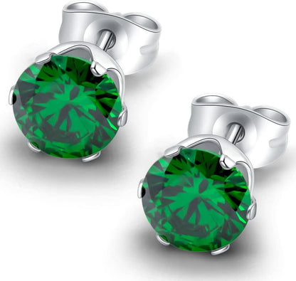 HSP ピアス サージカルステンレス 金属アレルギー対応 3mmジュエル ラウンドCZ シンプル キュービックジルコニア 1ペア クリスタル メンズ レディース