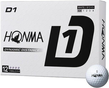 ホンマ(HONMA) 1ダース(12球入) ゴルフ 公認球 D1 Ball 2024