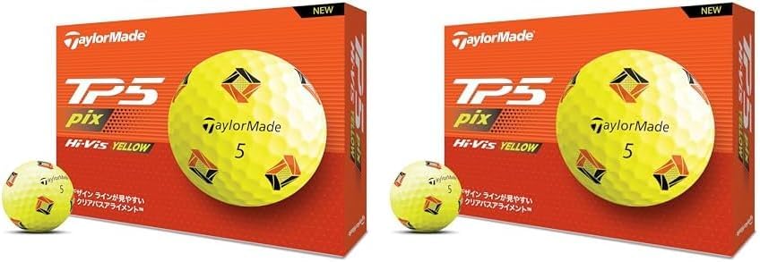 テーラーメイド(TAYLOR MADE) TMJ24 TP5/TP5 pix/TP5x/TP5x pix JPN 12個入り ゴルフボール 2024年モデル