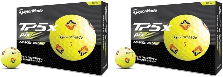 テーラーメイド(TAYLOR MADE) TMJ24 TP5/TP5 pix/TP5x/TP5x pix JPN 12個入り ゴルフボール 2024年モデル