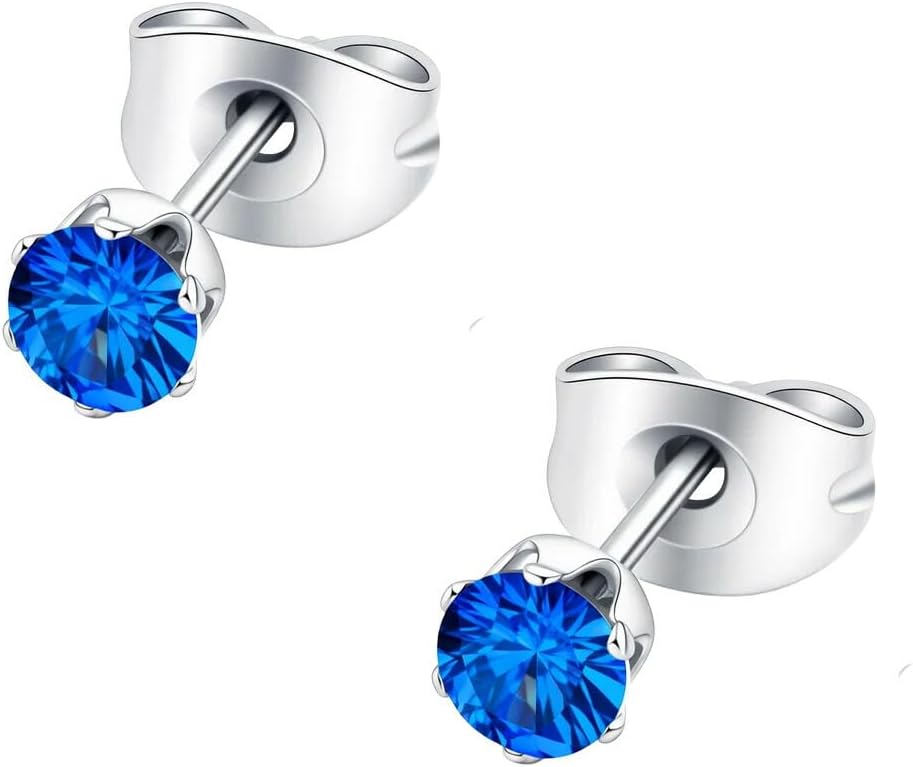 HSP ピアス サージカルステンレス 金属アレルギー対応 3mmジュエル ラウンドCZ シンプル キュービックジルコニア 1ペア クリスタル メンズ レディース