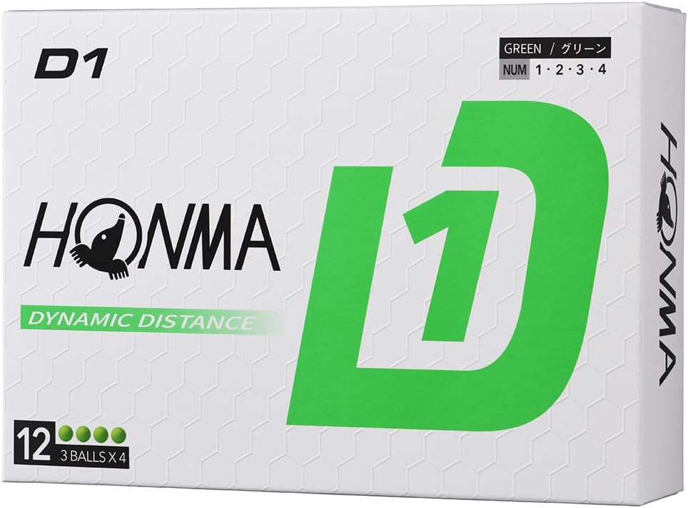 ホンマ(HONMA) 1ダース(12球入) ゴルフ 公認球 D1 Ball 2024