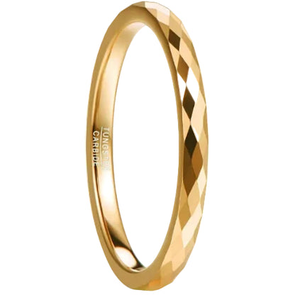 083基地 リング メンズ 指輪 タングステン 多面カット キラキラ 金属アレルギーフリー 横幅4mm 真空メッキ アクセサリー プレゼント 真空メッキ