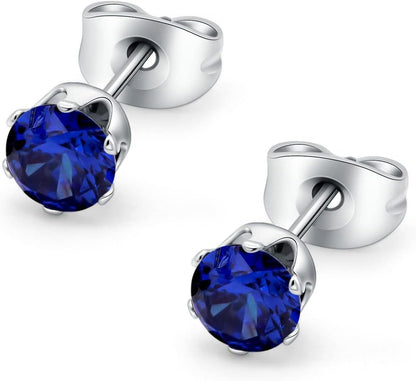 HSP ピアス サージカルステンレス 金属アレルギー対応 3mmジュエル ラウンドCZ シンプル キュービックジルコニア 1ペア クリスタル メンズ レディース