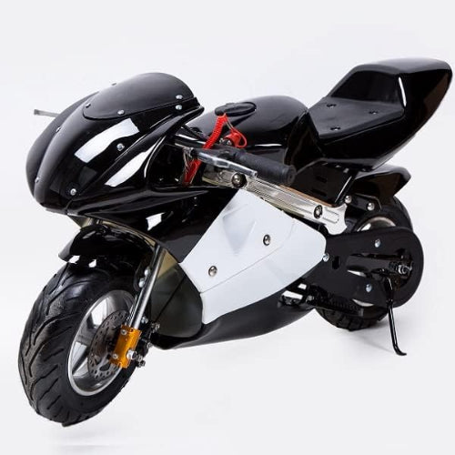 49cc GP 黒白カラーモデル エンジン ポケバイ ポケットバイク ２ストエンジン 混合油使用