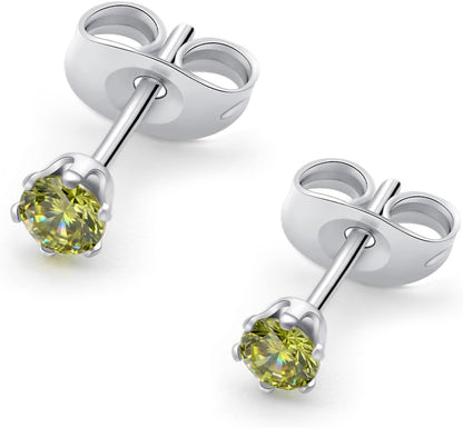 HSP ピアス サージカルステンレス 金属アレルギー対応 3mmジュエル ラウンドCZ シンプル キュービックジルコニア 1ペア クリスタル メンズ レディース