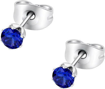 HSP ピアス サージカルステンレス 金属アレルギー対応 3mmジュエル ラウンドCZ シンプル キュービックジルコニア 1ペア クリスタル メンズ レディース