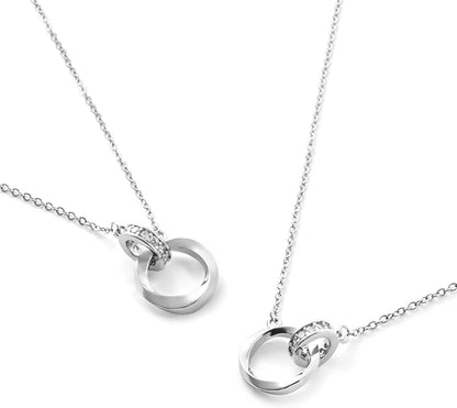 [Nicoiro] ペアネックレス 肌に優しい素材を採用 ペアルック カップル お揃い ネックレス プレゼント S925