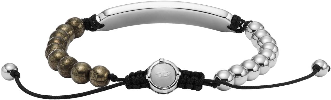 Diesel オールジェンダー ステンレススチールブレスレット, One Size, 金属, 宝石なし