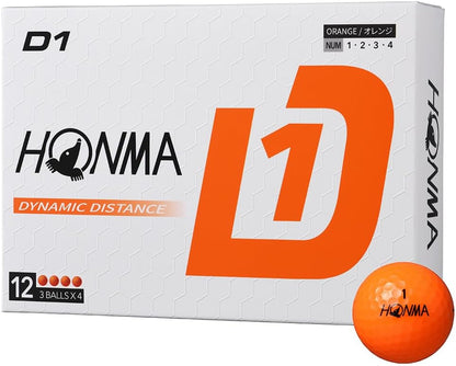 ホンマ(HONMA) 1ダース(12球入) ゴルフ 公認球 D1 Ball 2024