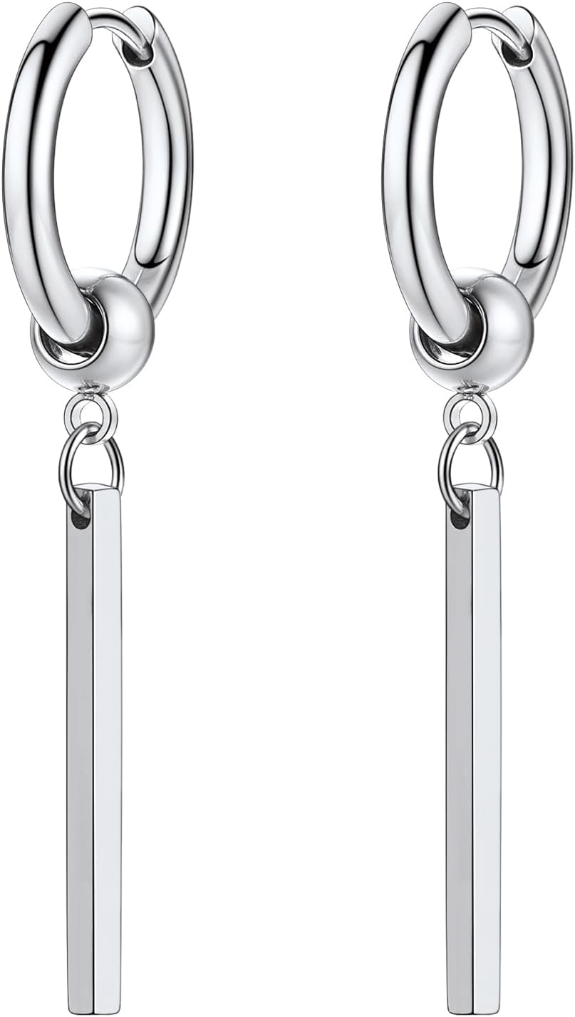 リングピアス フープピアス メンズ レディース サージカルステンレス 金アレ対応 揺れる 両耳 錆びない 個性派 ユニセックス アクセサリー 男性 女性