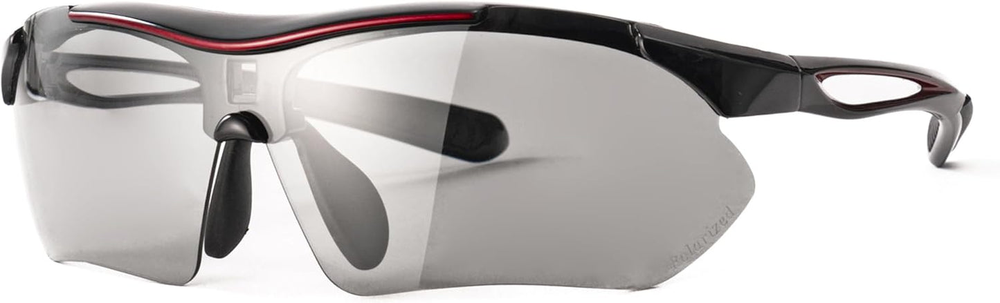 エーフィットスポーツサングラス 超軽量モデル アジアンフィット UVカット ケースセット AF-7001